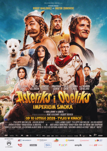 Przód ulotki filmu 'Asteriks i Obeliks: Imperium Smoka'