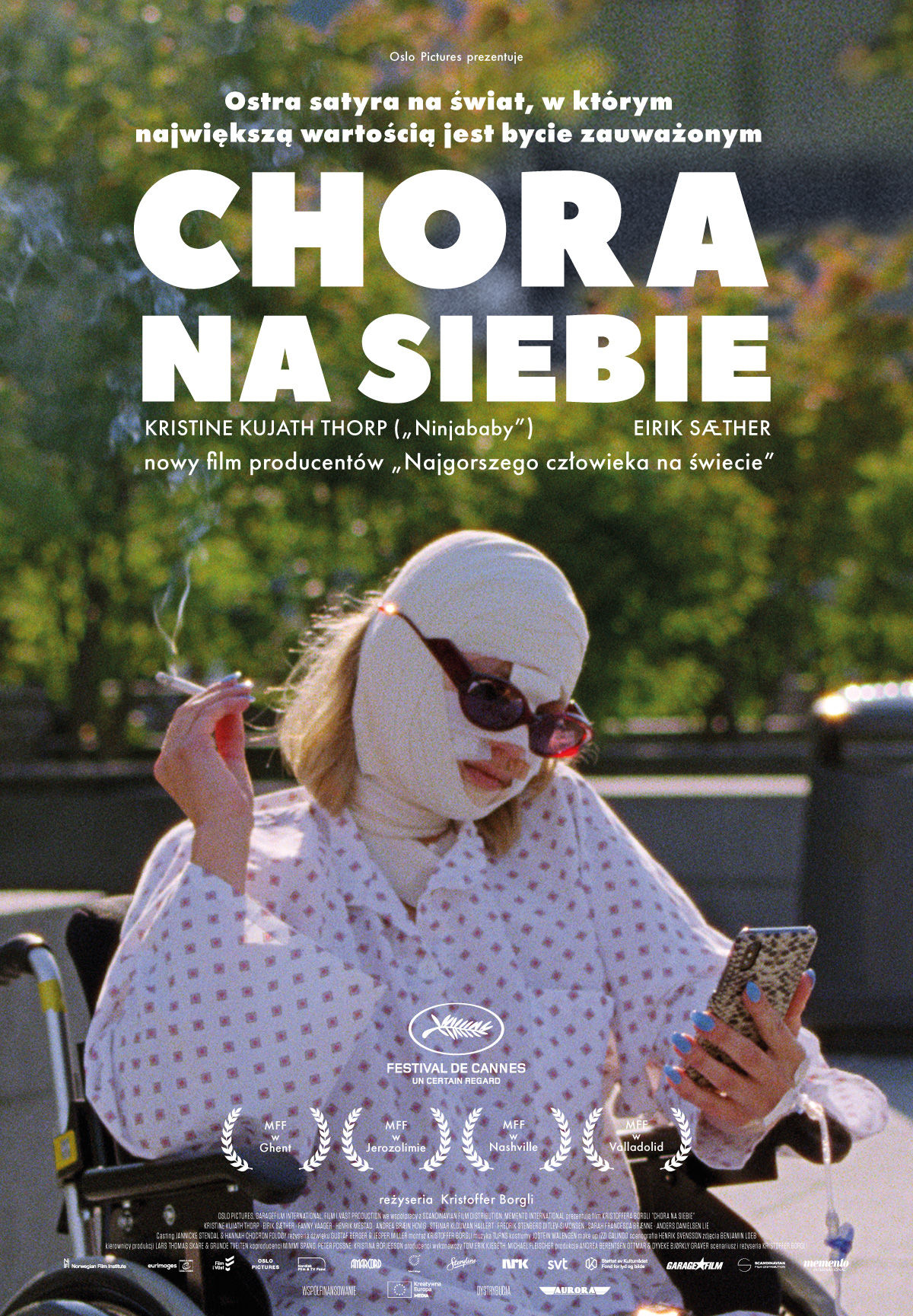 Polski plakat filmu 'Chora Na Siebie'