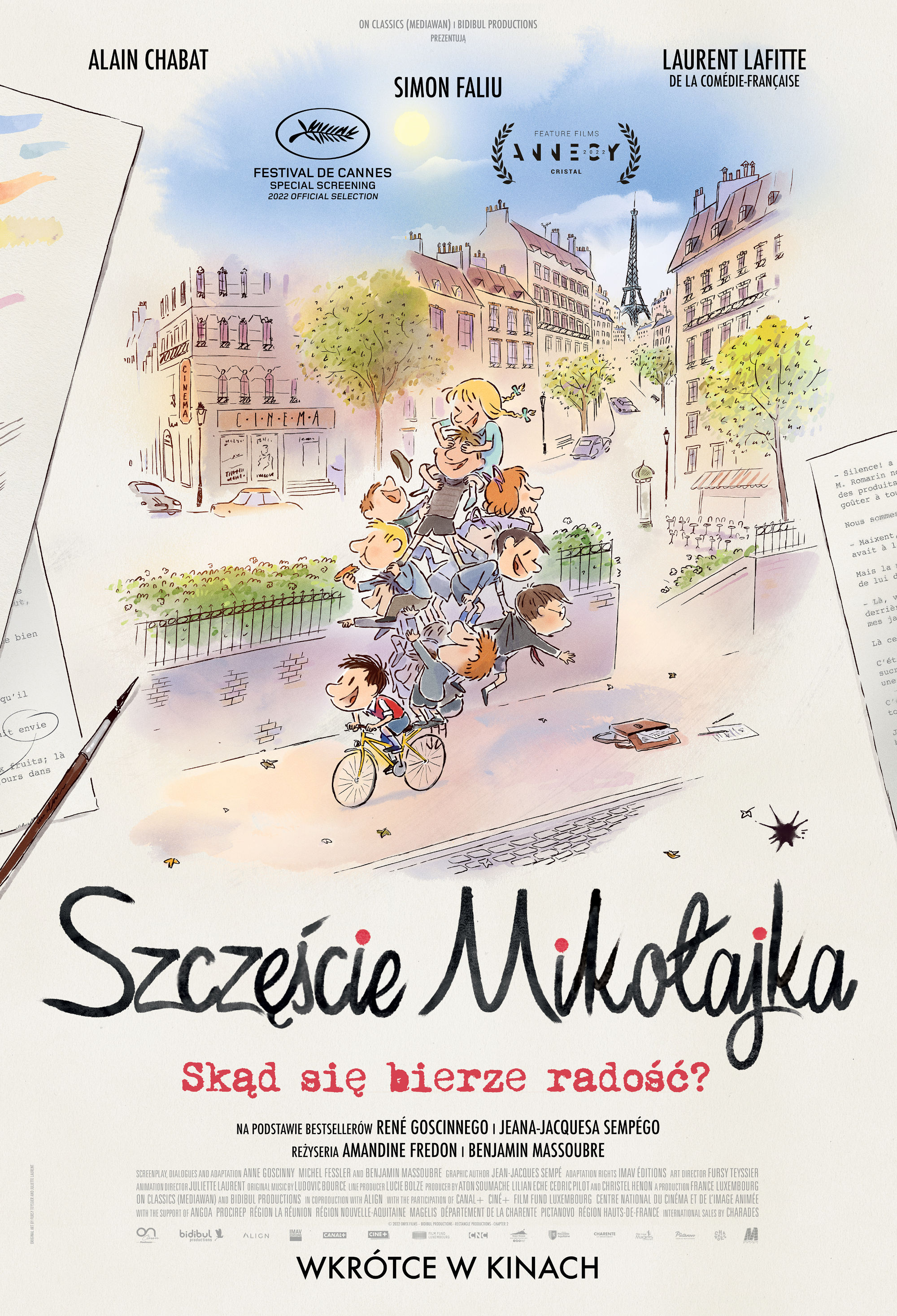 Polski plakat filmu 'Szczęście Mikołajka'