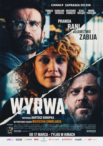 Przód ulotki filmu 'Wyrwa'