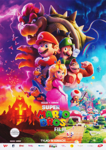 Przód ulotki filmu 'Super Mario Bros. Film'