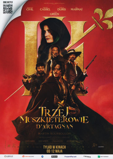 Przód ulotki filmu 'Trzej Muszkieterowie: D’Artagnan'