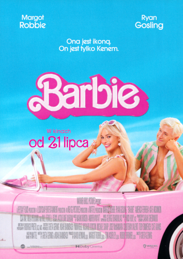 Przód ulotki filmu 'Barbie'