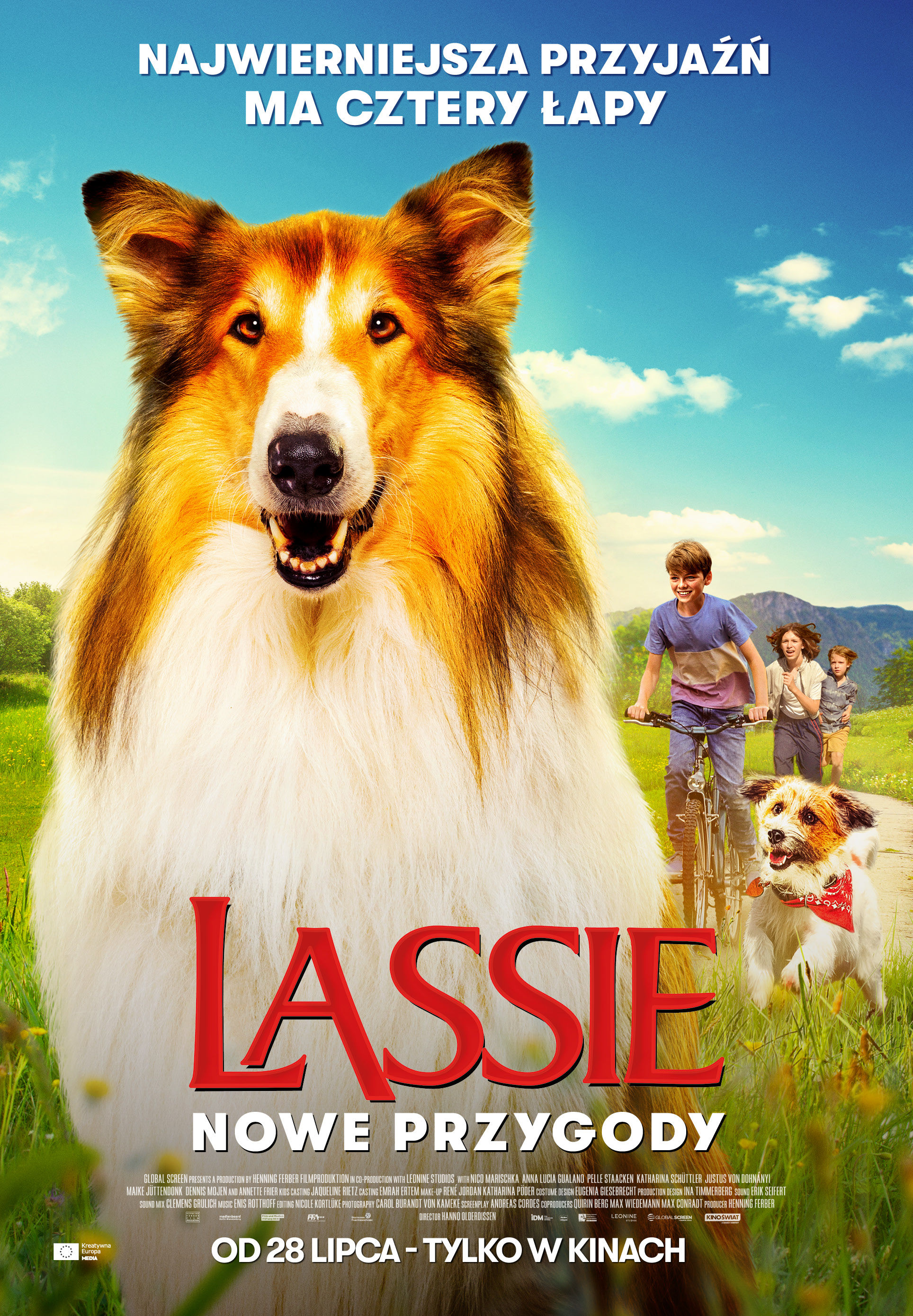 Polski plakat filmu 'Lassie. Nowe przygody'