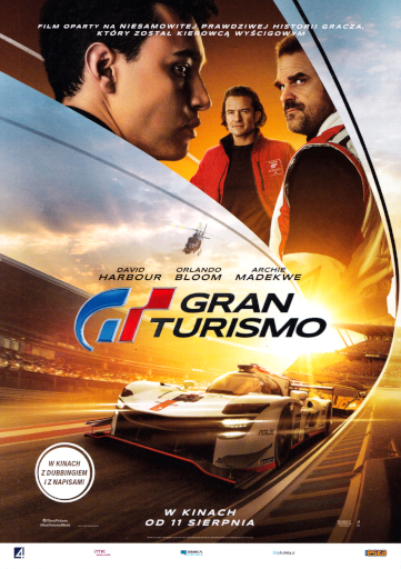 Przód ulotki filmu 'Gran Turismo'