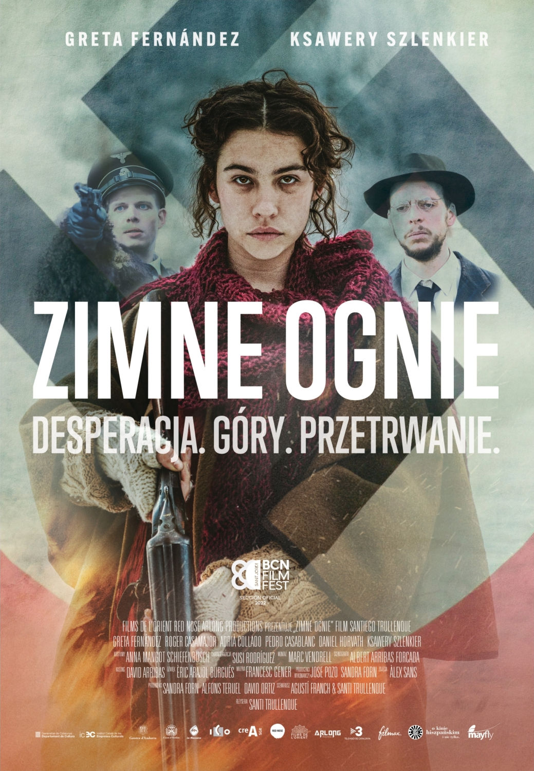 Polski plakat filmu 'Zimne Ognie'