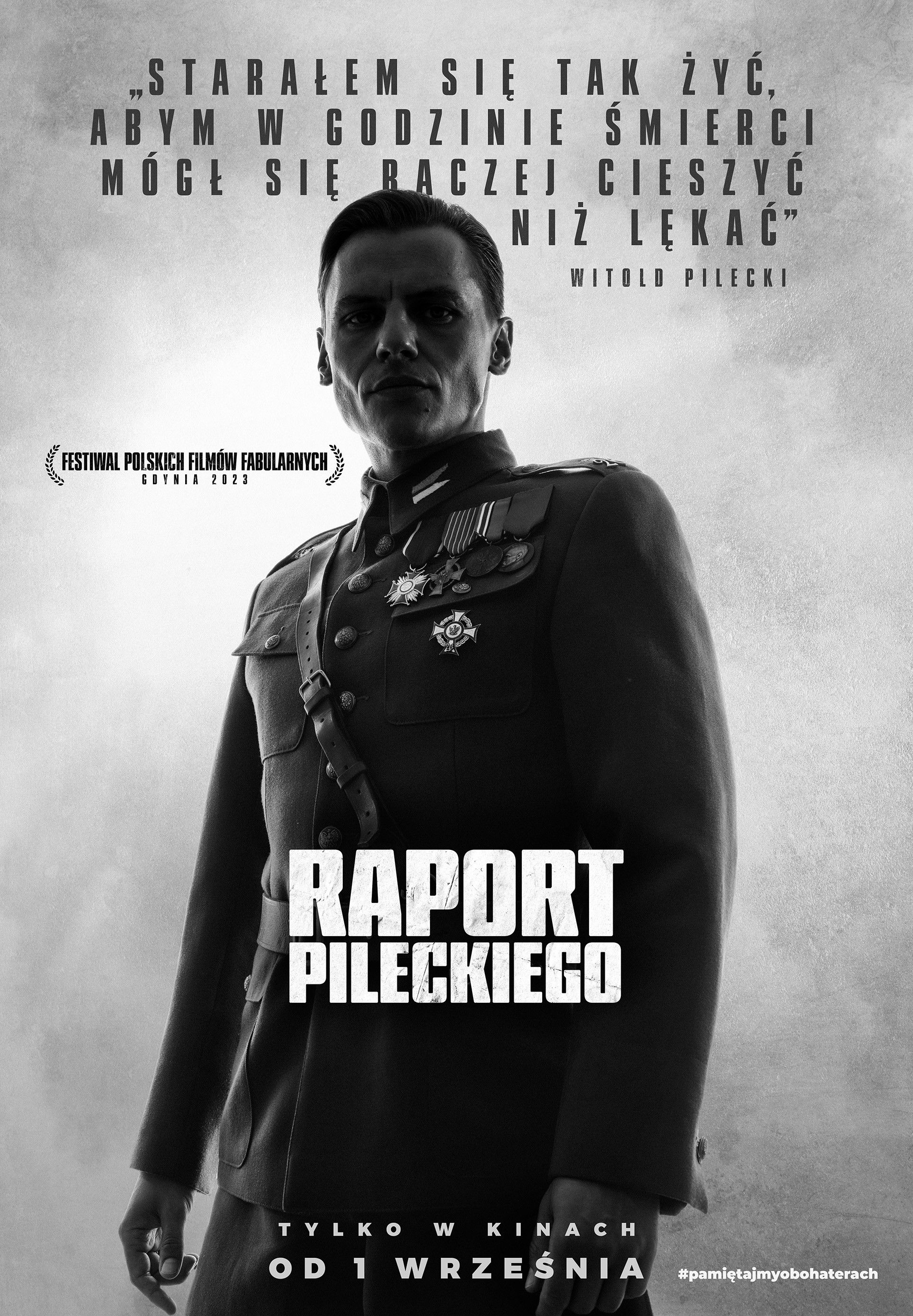 Polski plakat filmu 'Raport Pileckiego'