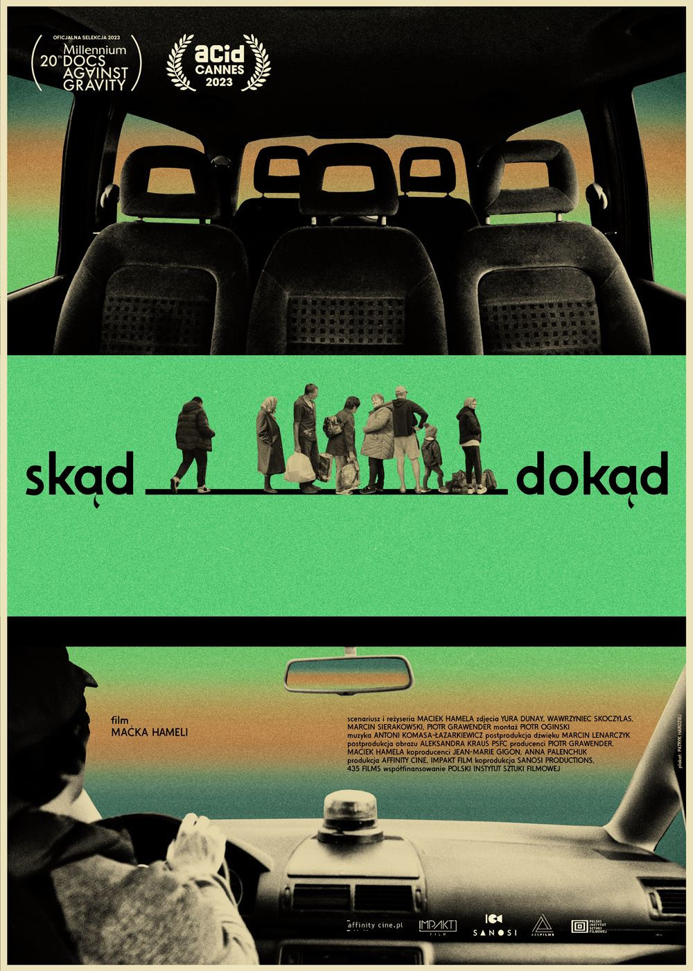 Polski plakat filmu 'Skąd dokąd'