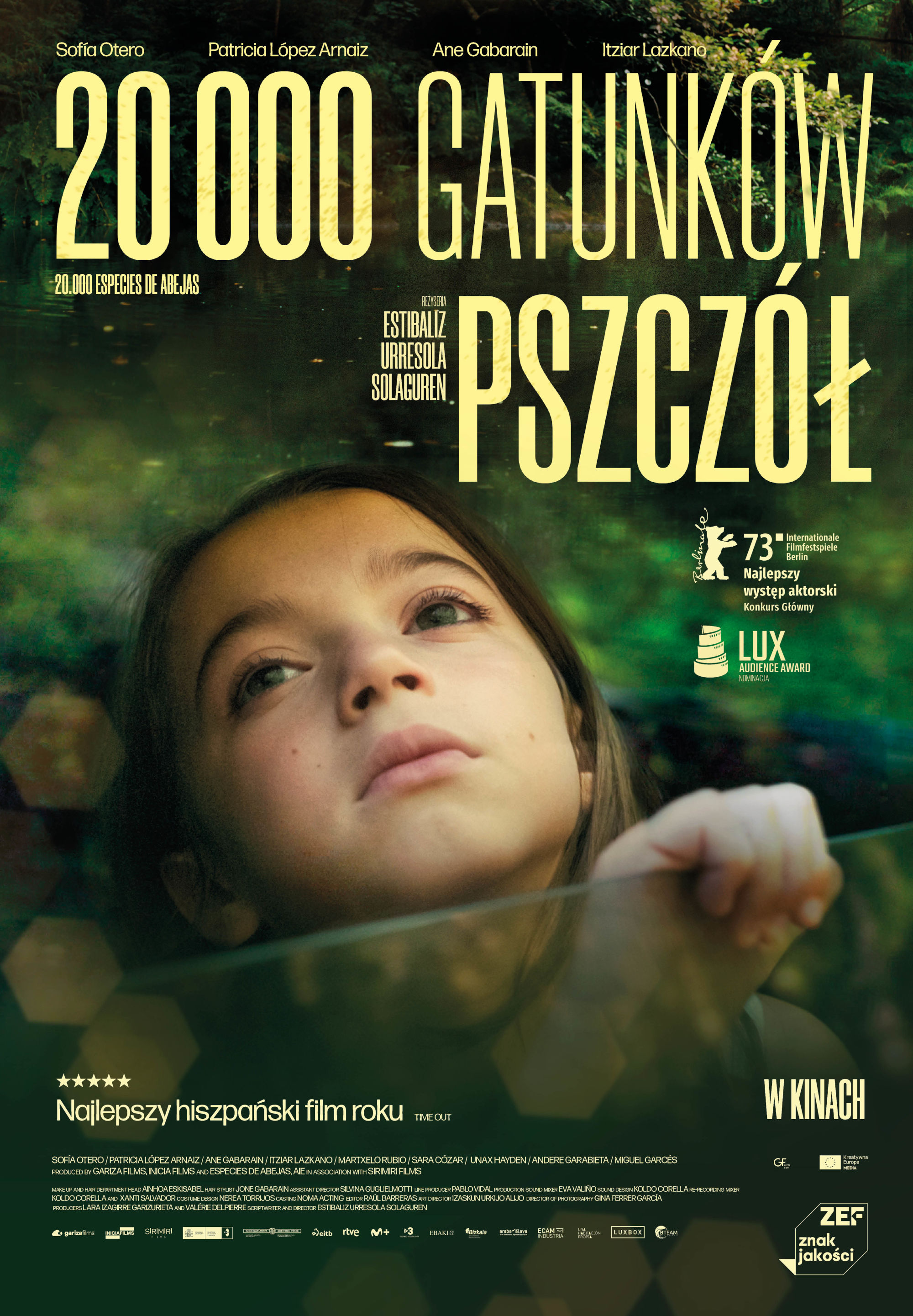 Polski plakat filmu '20 000 Gatunków Pszczół'