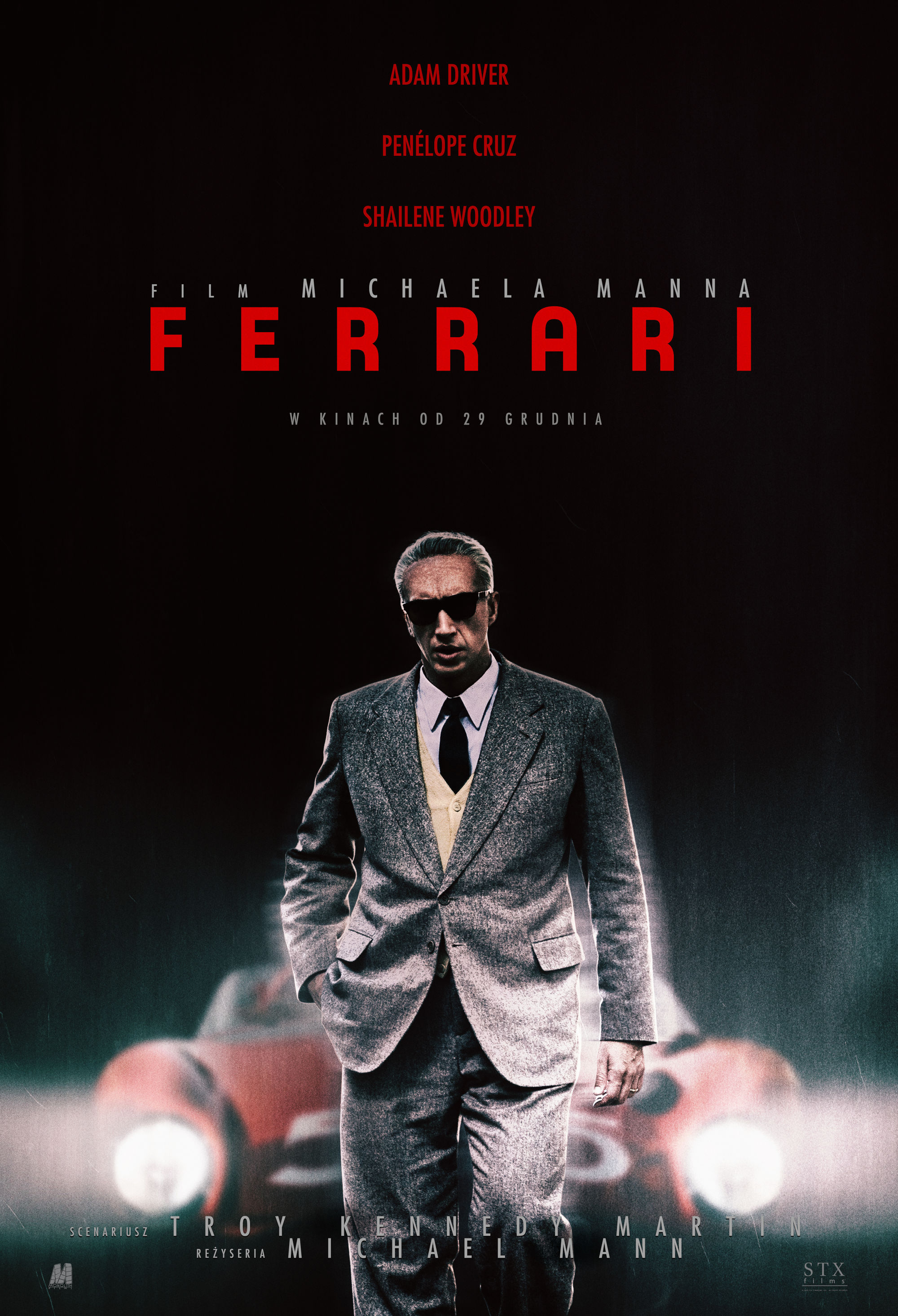 Polski plakat filmu 'Ferrari'