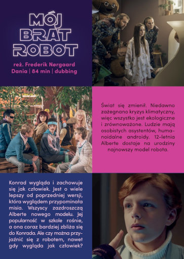 Tył ulotki filmu 'Mój Brat Robot'