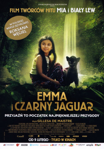 Przód ulotki filmu 'Emma i Czarny Jaguar'