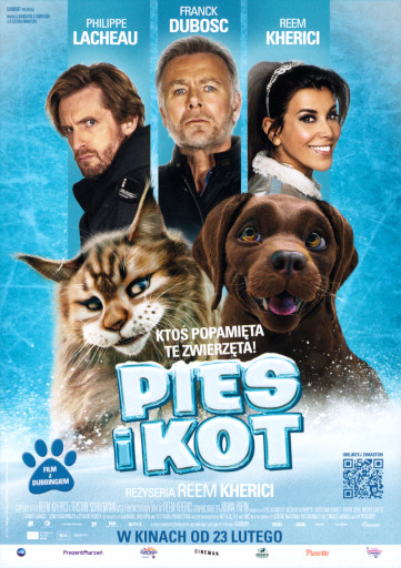 Przód ulotki filmu 'Pies i Kot'