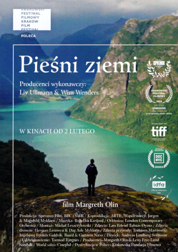 Przód ulotki filmu 'Pieśni Ziemi'