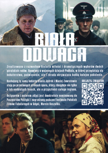 Tył ulotki filmu 'Biała Odwaga'