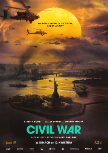 Przód ulotki filmu 'Civil War'
