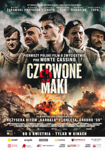 Przód ulotki filmu 'Czerwone Maki'