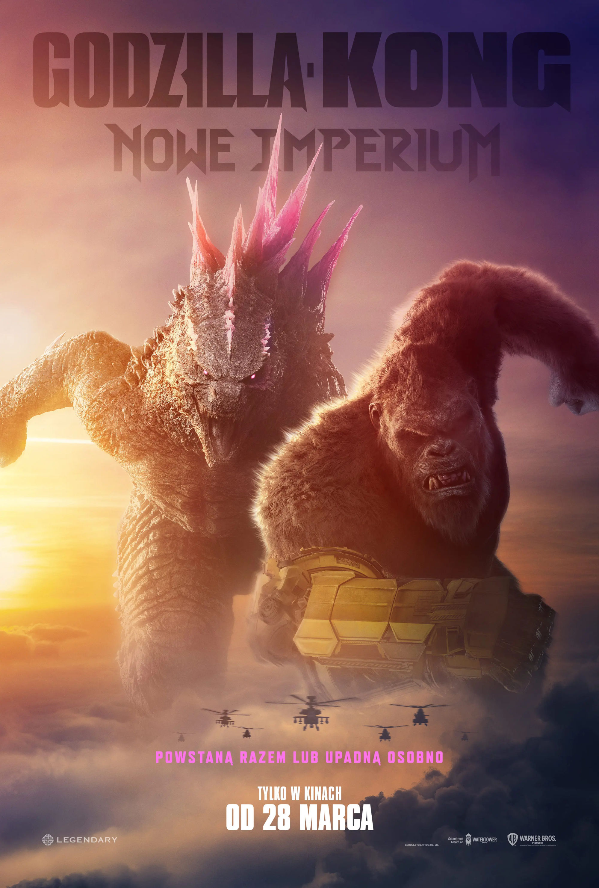 Polski plakat filmu 'Godzilla i Kong: Nowe Imperium'