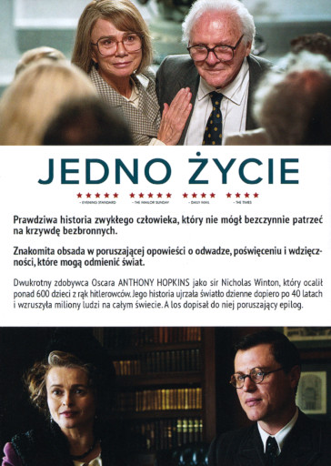 Tył ulotki filmu 'Jedno Życie'