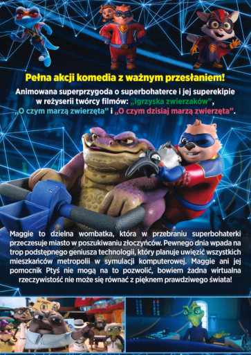 Tył ulotki filmu 'Ucieczka Ze Zwierzowersum'