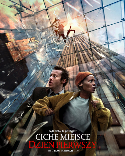 Polski plakat filmu 'Ciche Miejsce: Dzień Pierwszy'