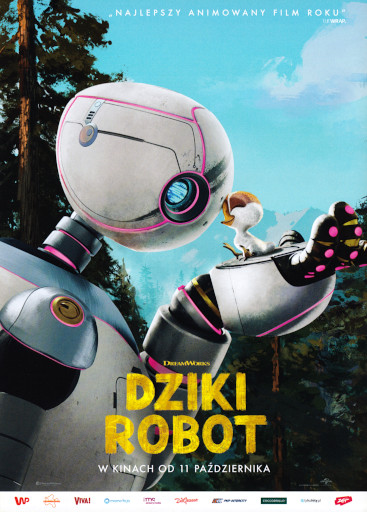 Przód ulotki filmu 'Dziki robot'