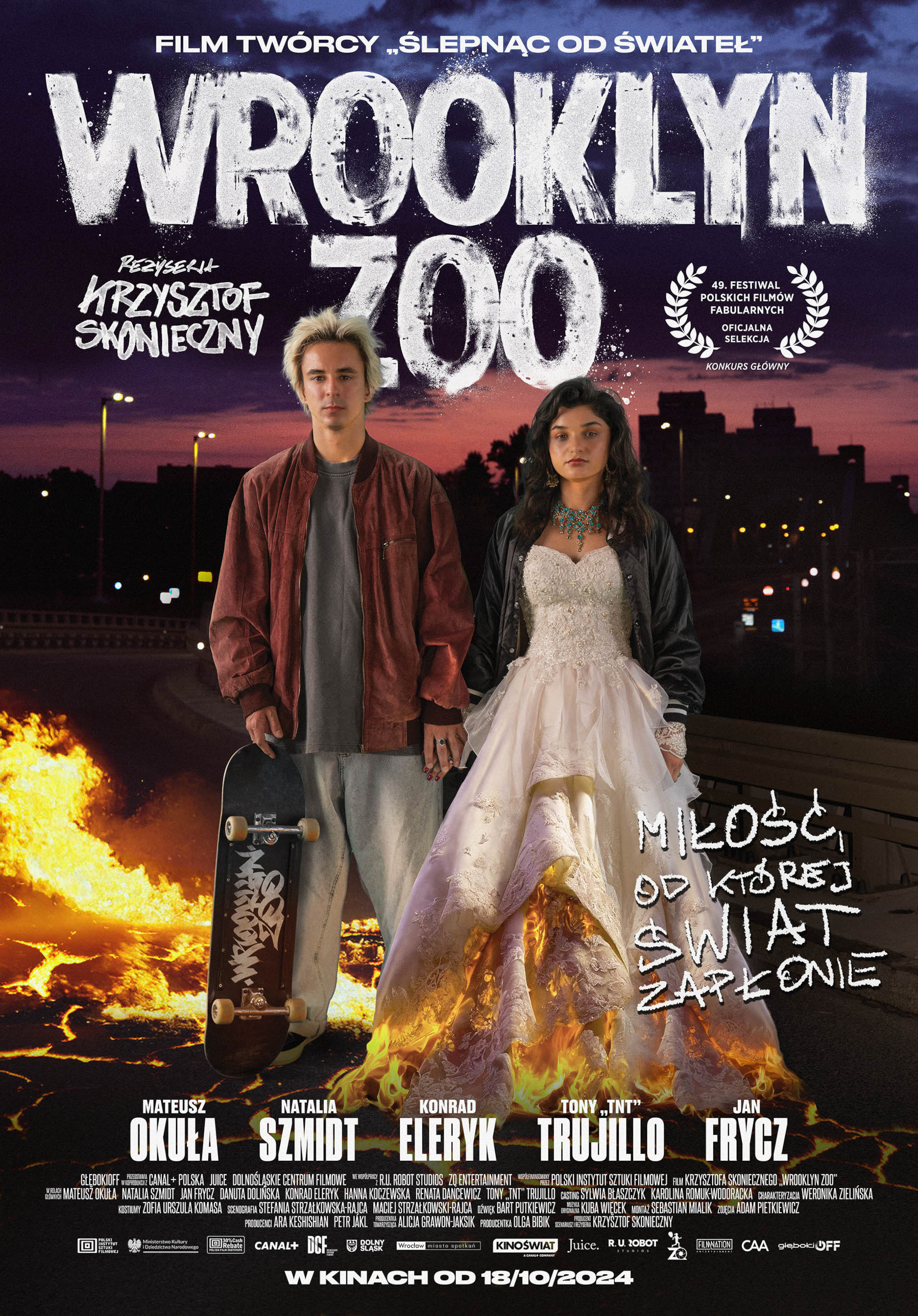 Polski plakat filmu 'Wrooklyn Zoo'