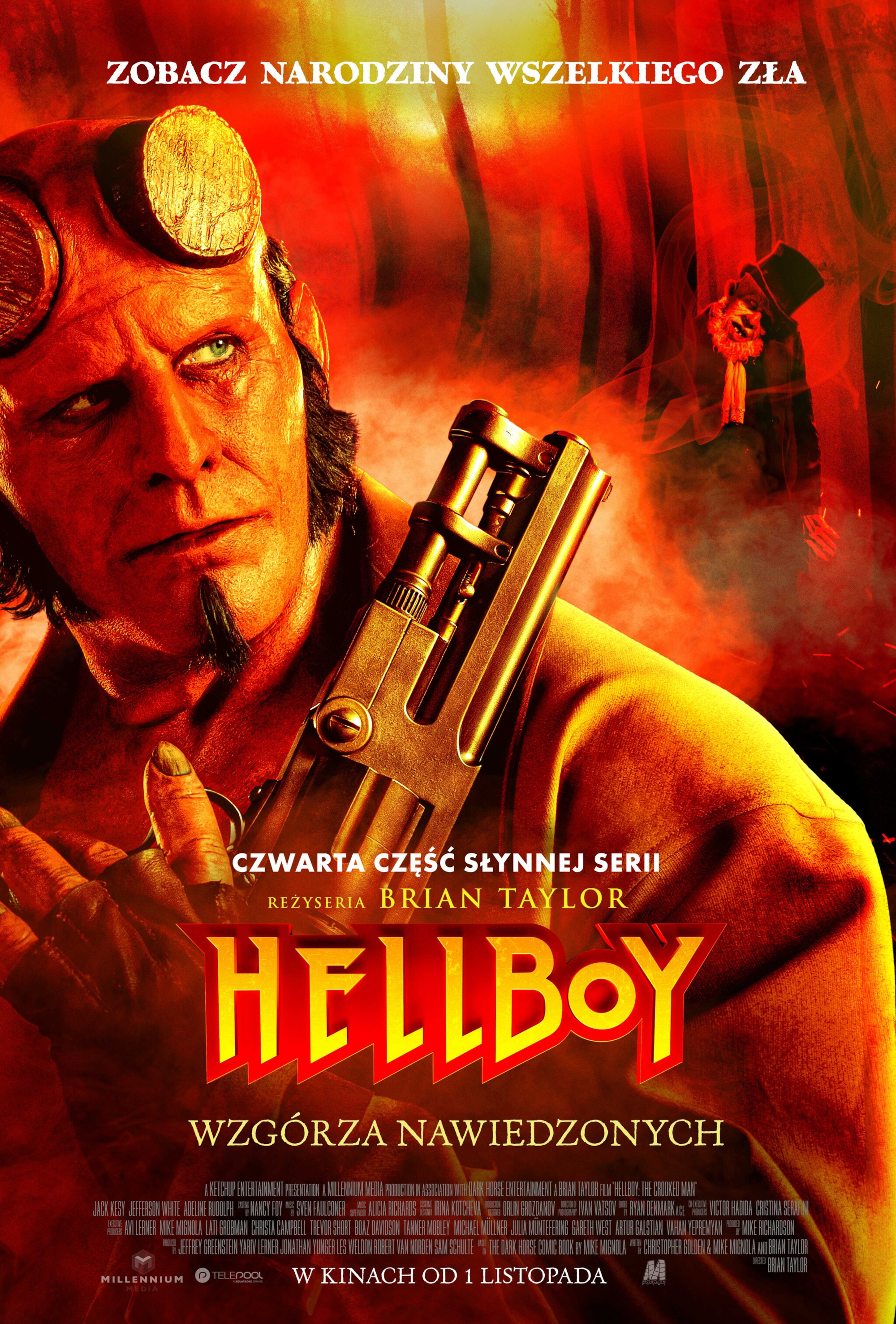 Polski plakat filmu 'Hellboy: Wzgórza nawiedzonych'