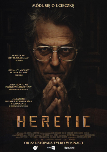 Przód ulotki filmu 'Heretic'