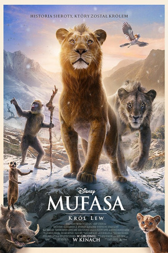 Polski plakat filmu 'Mufasa: Król Lew'