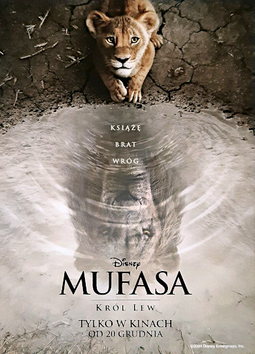 Przód ulotki filmu 'Mufasa: Król Lew'