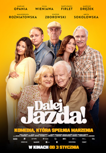 Przód ulotki filmu 'Dalej Jazda'