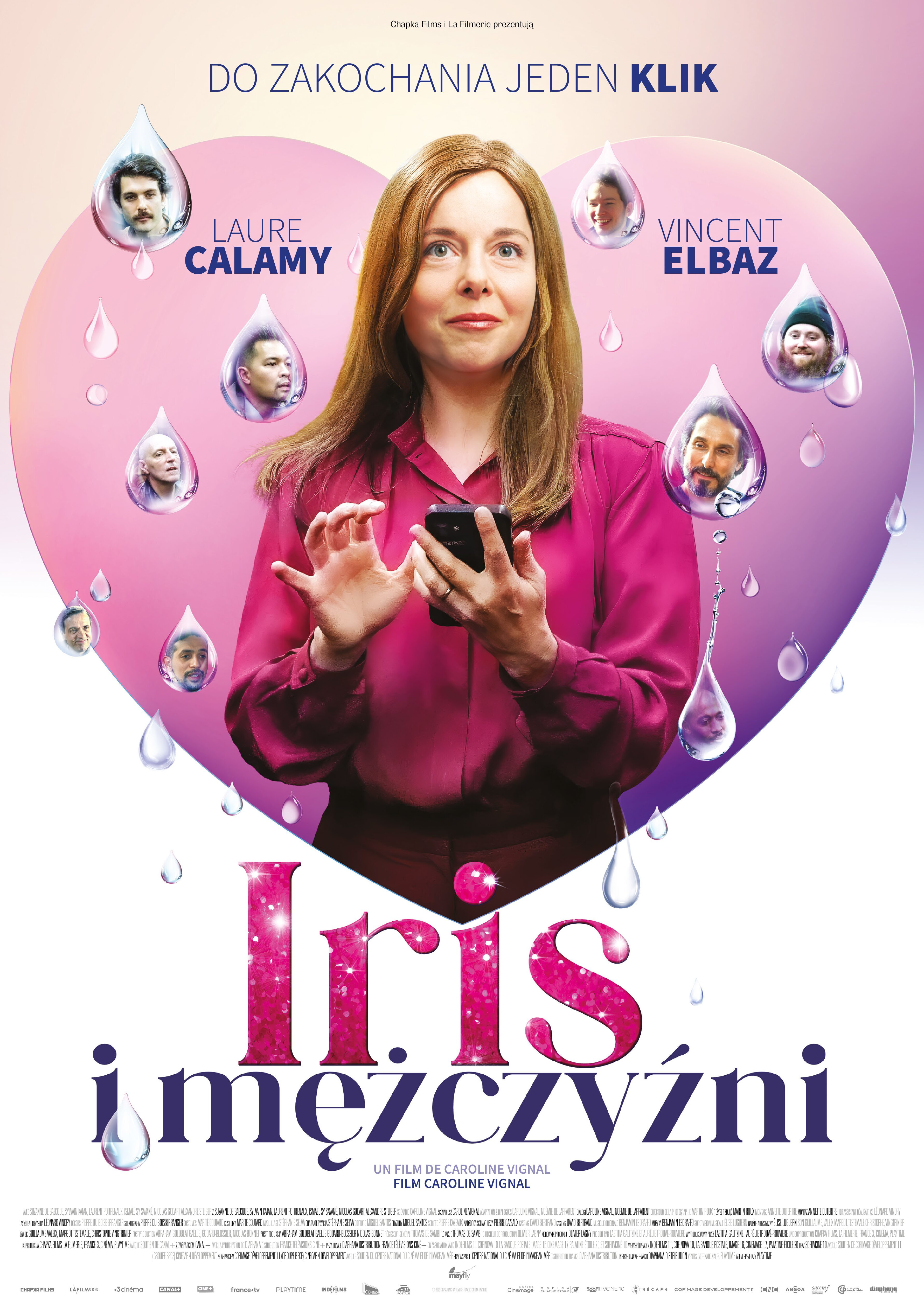 Polski plakat filmu 'Iris i mężczyźni'