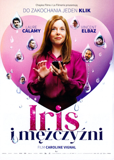 Przód ulotki filmu 'Iris i mężczyźni'