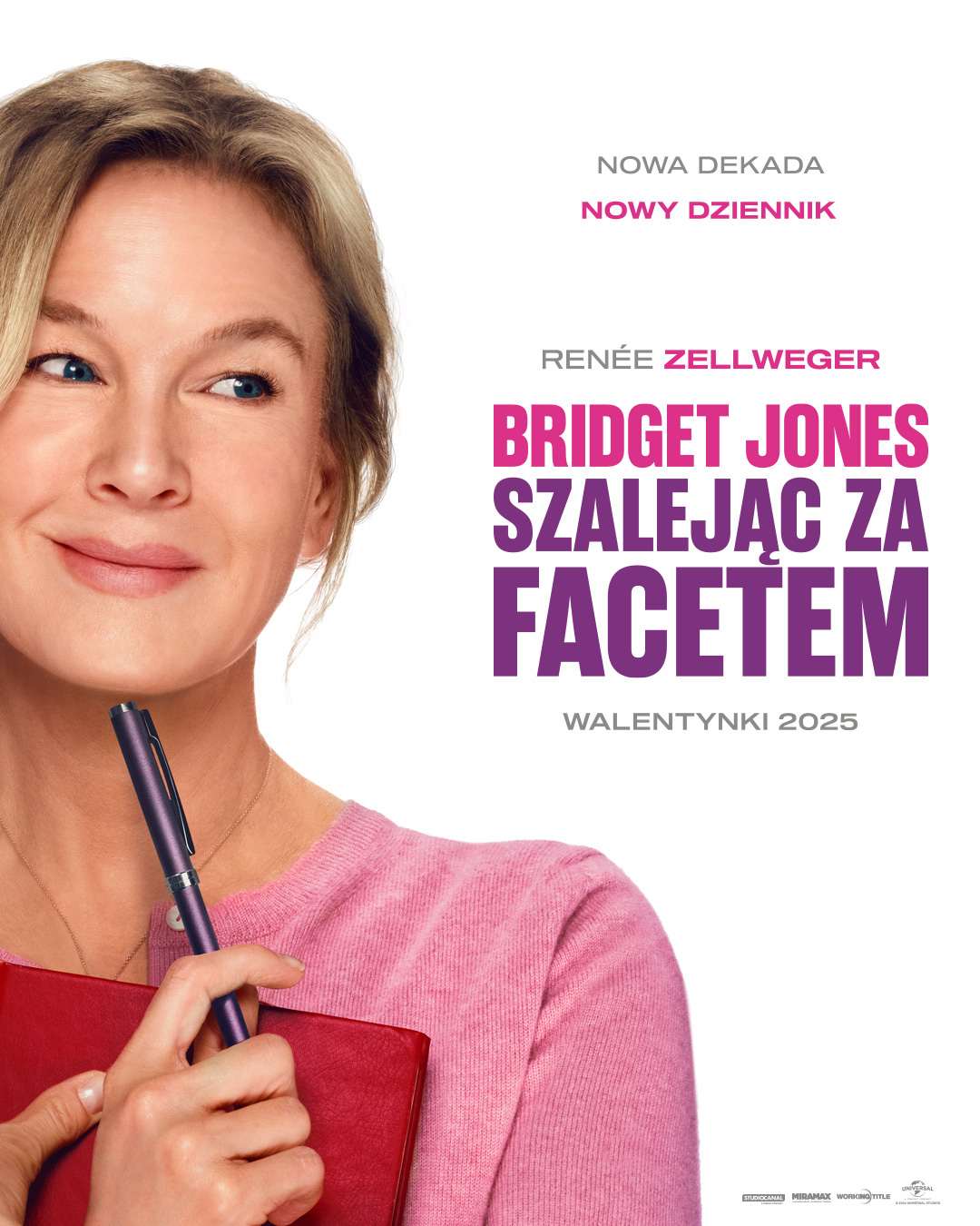 Polski plakat filmu 'Bridget Jones: Szalejąc Za Facetem'