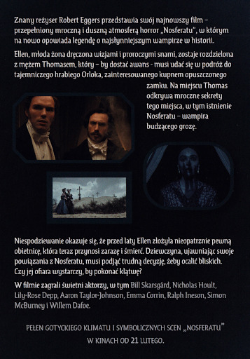 Tył ulotki filmu 'Nosferatu'